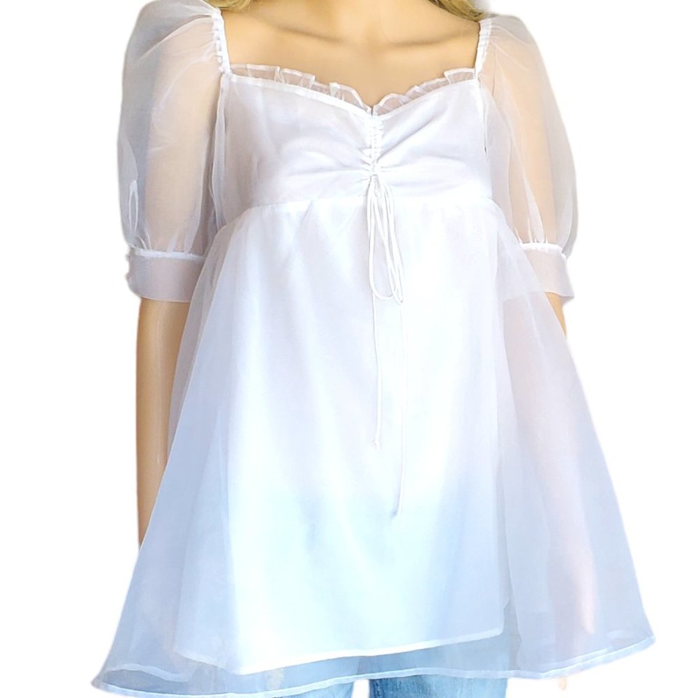 For Love and Lemons Cinched Babydoll Dress Small Boho New - Picture 10 of 16
